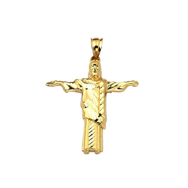 gold jesus face pendant