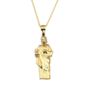 yellow gold pendant necklace