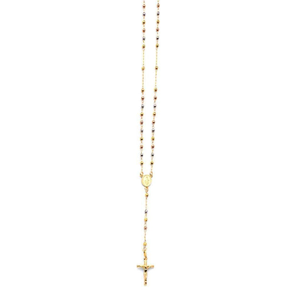 14k gold rosary necklace