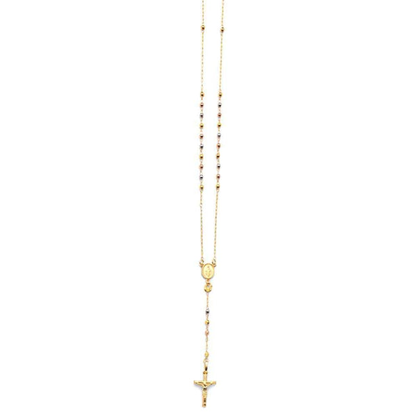 14k gold rosary necklace