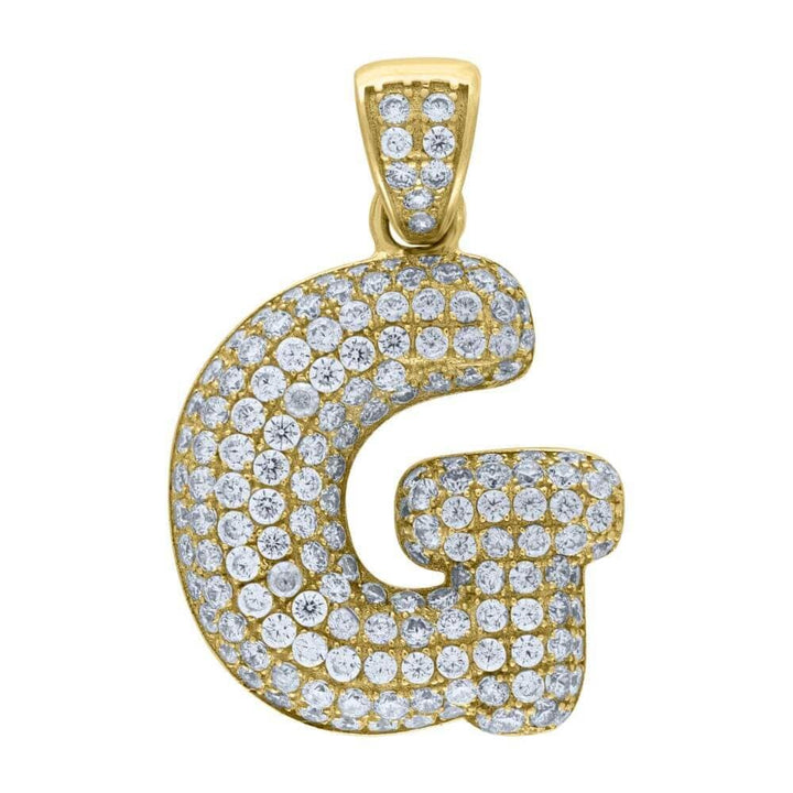 iced out bling letters loyalty pendant