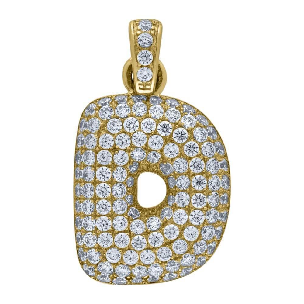 Iced out deals d pendant