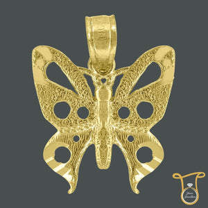 10kt Yellow Gold Butterfly Fashion Pendant, Pendants, Silverine, Jawa Jewelers