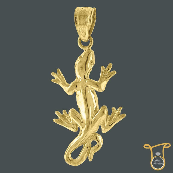 10kt Yellow Gold Lizard Animal & Insects Fashion Charm Pendant, Pendants, Silverine, Jawa Jewelers