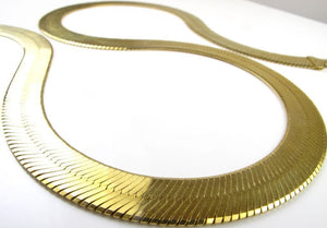 8MM 10K Yellow Gold Herringbone Necklace Chain - 26-32 Inches, Chain, Jawa Jewelers, Jawa Jewelers