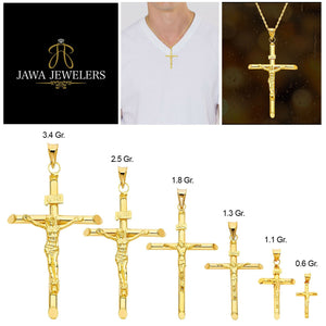 gold cross pendant necklace